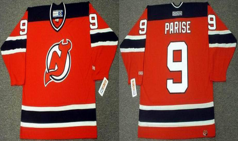 2019 Men New Jersey Devils 9 Parise red style #2 CCM NHL jerseys->new jersey devils->NHL Jersey